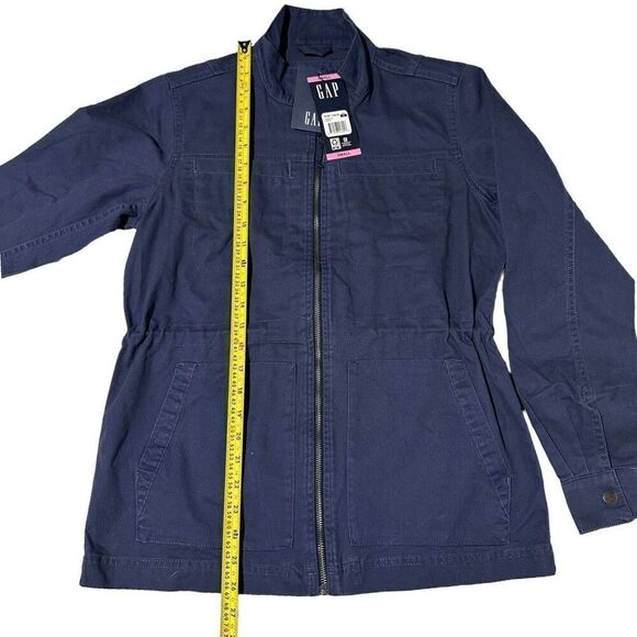NWT GAP Women's Full Zip Adjustable Drawcord Waist Utility Field Jacket Size S - Picture 12 of 15